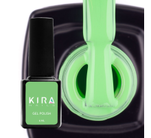 Гель-лак Kira Nails №077 салатовий емаль, 6 мл