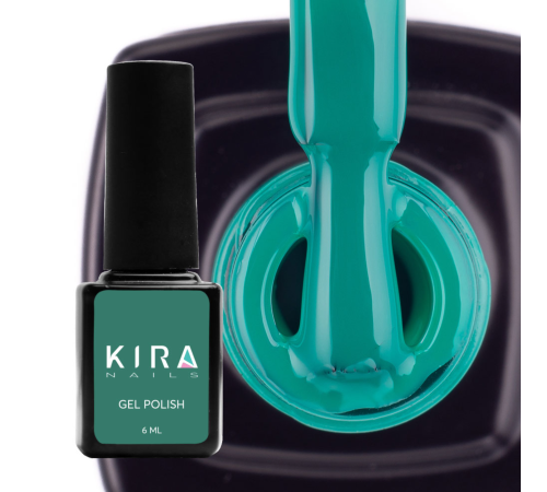 Гель-лак Kira Nails №078 зелено-бирюзовый эмаль, 6 мл