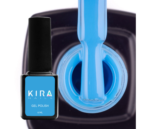 Гель-лак Kira Nails №082 голубой эмаль, 6 мл