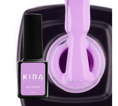 Гель-лак Kira Nails №087 світло-бузковий емаль, 6 мл