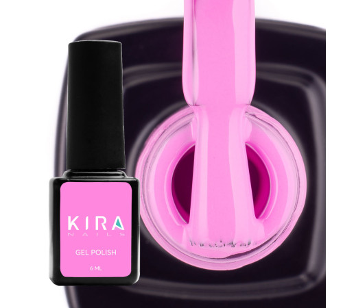 Гель-лак Kira Nails №089 бузково-рожевий емаль, 6 мл