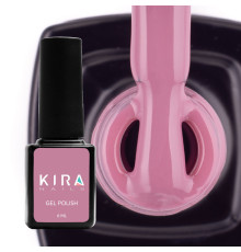 Гель-лак Kira Nails №091 блідий лілово-рожевий емаль, 6 мл
