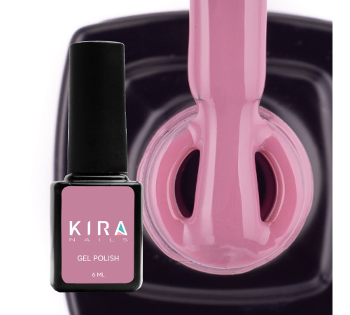 Гель-лак Kira Nails №091 блідий лілово-рожевий емаль, 6 мл