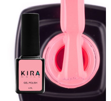 Гель-лак Kira Nails №096 яскравий рожевий неоновий емаль, 6 мл