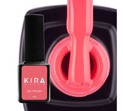 Гель-лак Kira Nails №097 дуже яскравий рожевий неоновий емаль, 6 мл