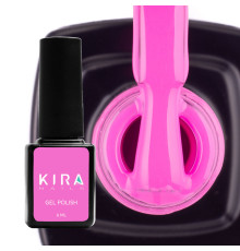 Гель-лак Kira Nails №100 приглушенная розовая фуксия эмаль, 6 мл