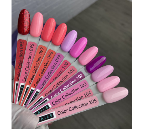 Гель-лак Kira Nails №100 приглушена рожева фуксія емаль, 6 мл