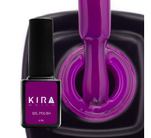 Гель-лак Kira Nails №102 темна фуксія емаль, 6 мл