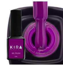 Гель-лак Kira Nails №102 темная фуксия эмаль, 6 мл