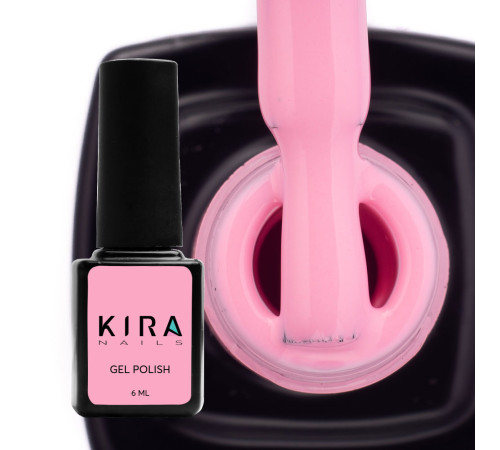 Гель-лак Kira Nails №104 насыщенный розовый эмаль, 6 мл