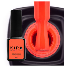 Gel polish Kira Nails No. 106 light coral neon enamel, 6 ml