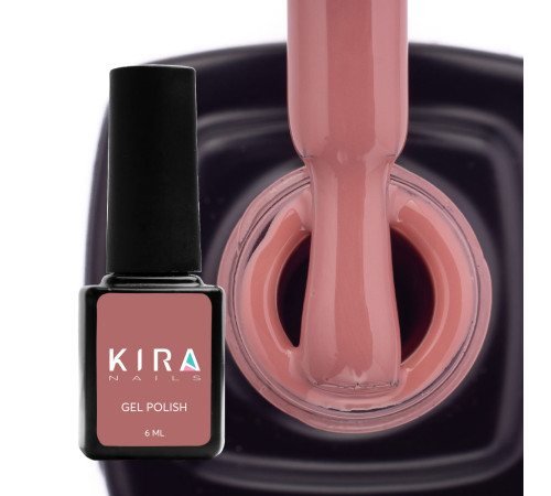 Gel polish Kira Nails #114 light brown enamel, 6 ml