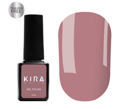 Kira Nails Gel Polish No. 116 HEMA/TPO free, gray-brown enamel, 6 ml