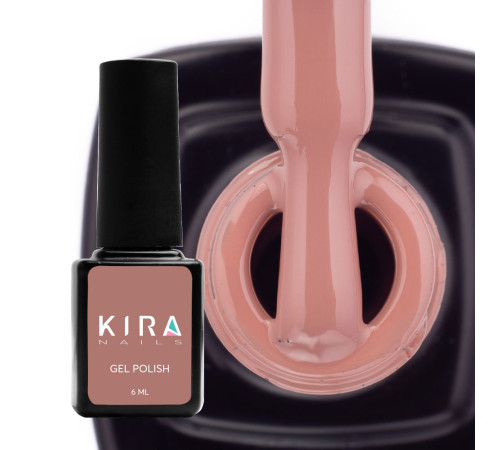 Gel polish Kira Nails #117 brown enamel, 6 ml