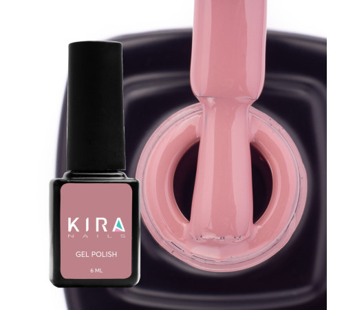 Гель-лак Kira Nails №118 рожево-шоколадний емаль, 6 мл