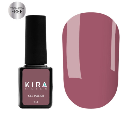 Kira Nails Gel Polish No. 120 HEMA/TPO free, red-brown enamel, 6 ml