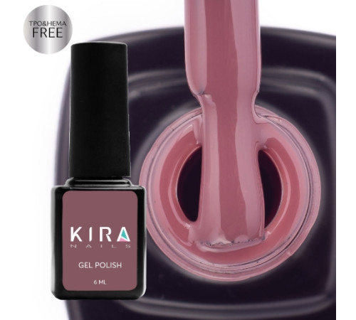 Kira Nails Gel Polish No. 120 HEMA/TPO free, red-brown enamel, 6 ml
