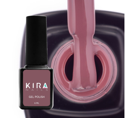 Gel polish Kira Nails #120 red-brown enamel, 6 ml