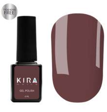 Kira Nails Gel Polish No. 121 HEMA/TPO free, dark chocolate enamel, 6 ml