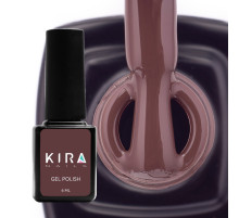 Гель-лак Kira Nails №121 темно-шоколадний емаль, 6 мл