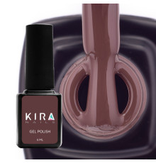 Gel polish Kira Nails #121 dark chocolate enamel, 6 ml