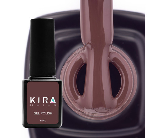 Гель-лак Kira Nails №121 темно-шоколадная эмаль, 6 мл