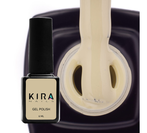 Гель-лак Kira Nails №122 блідий сіро-салатовий емаль, 6 мл