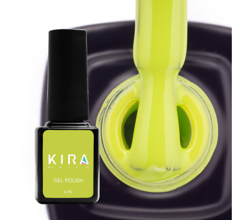 Гель-лак Kira Nails №125 приглушенный светло-зеленый эмаль, 6 мл