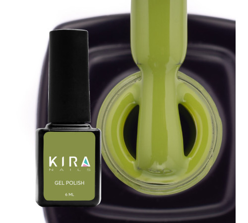 Гель-лак Kira Nails №127 хакі емаль, 6 мл
