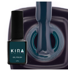Гель-лак Kira Nails №128 темно-зелений емаль, 6 мл