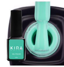 Гель-лак Kira Nails №129 бірюзовий емаль, 6 мл