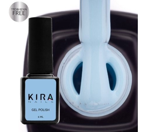 Kira Nails Gel Polish No. 130 HEMA/TPO free, soft blue enamel, 6 ml
