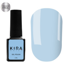 Гель-лак Kira Nails №130 HEMA/TPO free, ніжно-блакитний емаль, 6 мл
