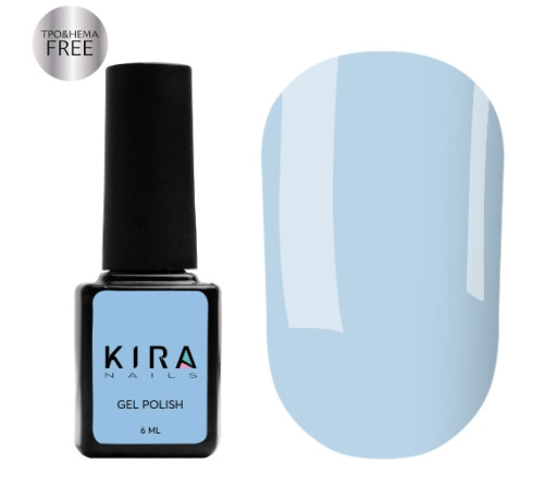 Kira Nails Gel Polish No. 130 HEMA/TPO free, soft blue enamel, 6 ml