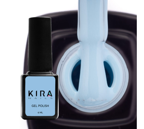 Gel polish Kira Nails #130 soft blue enamel, 6 ml