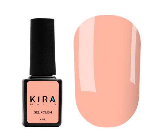 Гель-лак Kira Nails №142 персиково-розовый эмаль, 6 мл