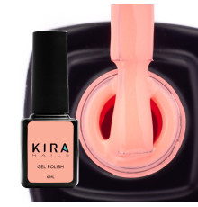 Гель-лак Kira Nails №142 персиково-розовый эмаль, 6 мл