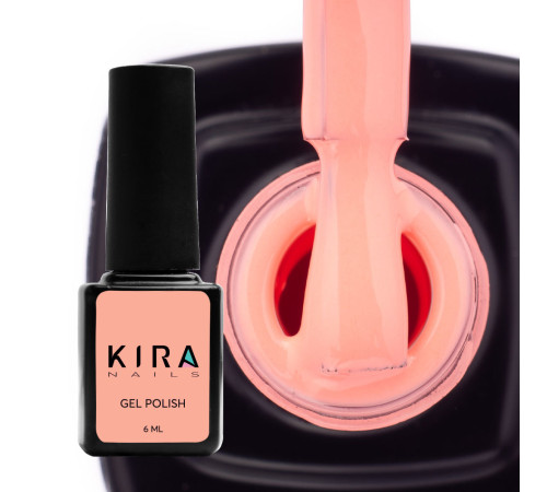 Гель-лак Kira Nails №142 персиково-розовый эмаль, 6 мл