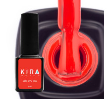 Гель-лак Kira Nails №143 темно-морквяний емаль, 6 мл