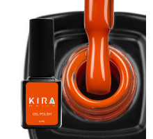 Гель-лак Kira Nails №145 поморанчево-червоний емаль, 6 мл