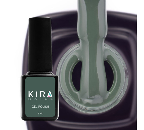 Gel polish Kira Nails #147 dark moss enamel, 6 ml