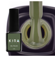 Гель-лак Kira Nails №148 темно-зелений емаль, 6 мл