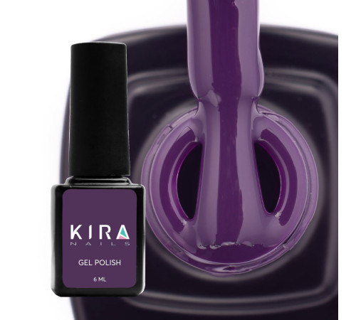 Гель-лак Kira Nails №149 темно-фиолетовая эмаль, 6 мл