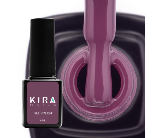 Гель-лак Kira Nails №150 червоно-коричневий емаль, 6 мл
