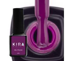 Гель-лак Kira Nails №151 баклажановий емаль, 6 мл