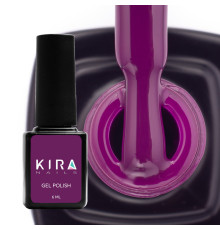 Гель-лак Kira Nails №151 баклажанная эмаль, 6 мл