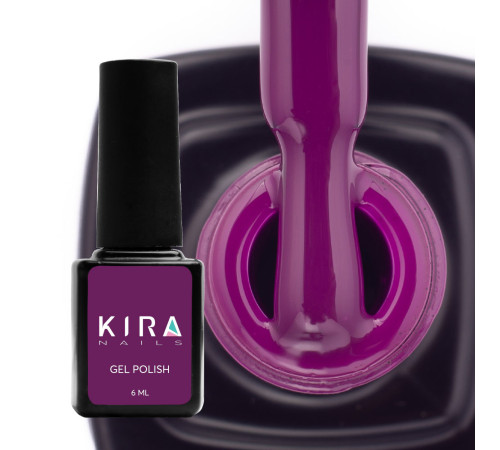 Гель-лак Kira Nails №151 баклажанная эмаль, 6 мл