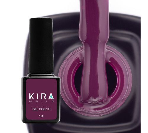 Гель-лак Kira Nails №152 фіолетово-коричневий емаль, 6 мл