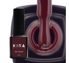 Гель-лак Kira Nails №154 темно-коричневий емаль, 6 мл