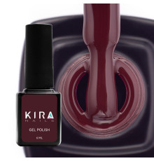 Гель-лак Kira Nails №154 темно-коричневая эмаль, 6 мл